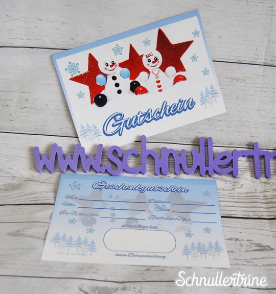 Geschenkgutschein "Mr. & Mrs. Snowman"